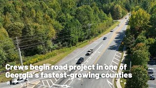 Crews begin road project in one of Georgia’s fastest-growing counties