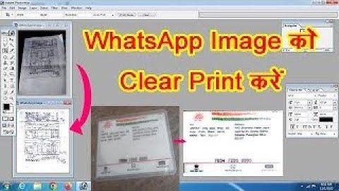 How Get Perfect print from whatsapp images documents | whatsapp image print in photoshop