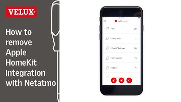 VELUX How to remove VELUX ACTIVE with NETATMO from Apple HomeKit