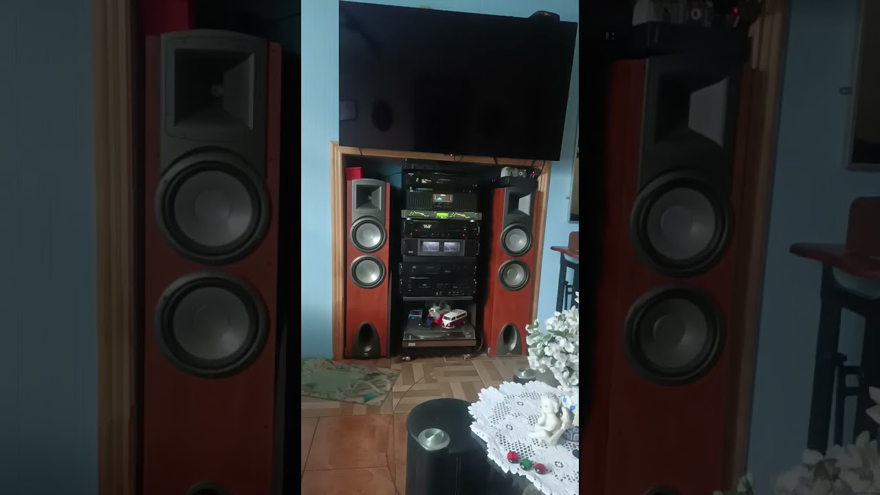sonido Carver y Klipsch synergy f3