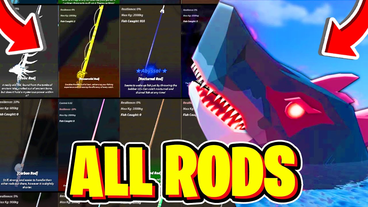 *UPDATED* How To GET ALL RODS In Fisch! Roblox - YouTube