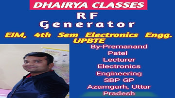 Lecture 18_EIM_RF Signal Generator