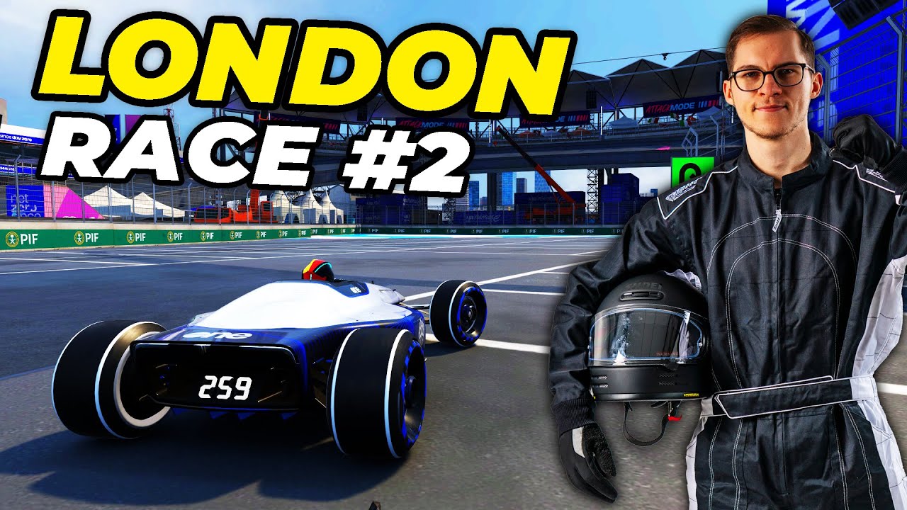 I played trackmania formula e london race 2 youtube