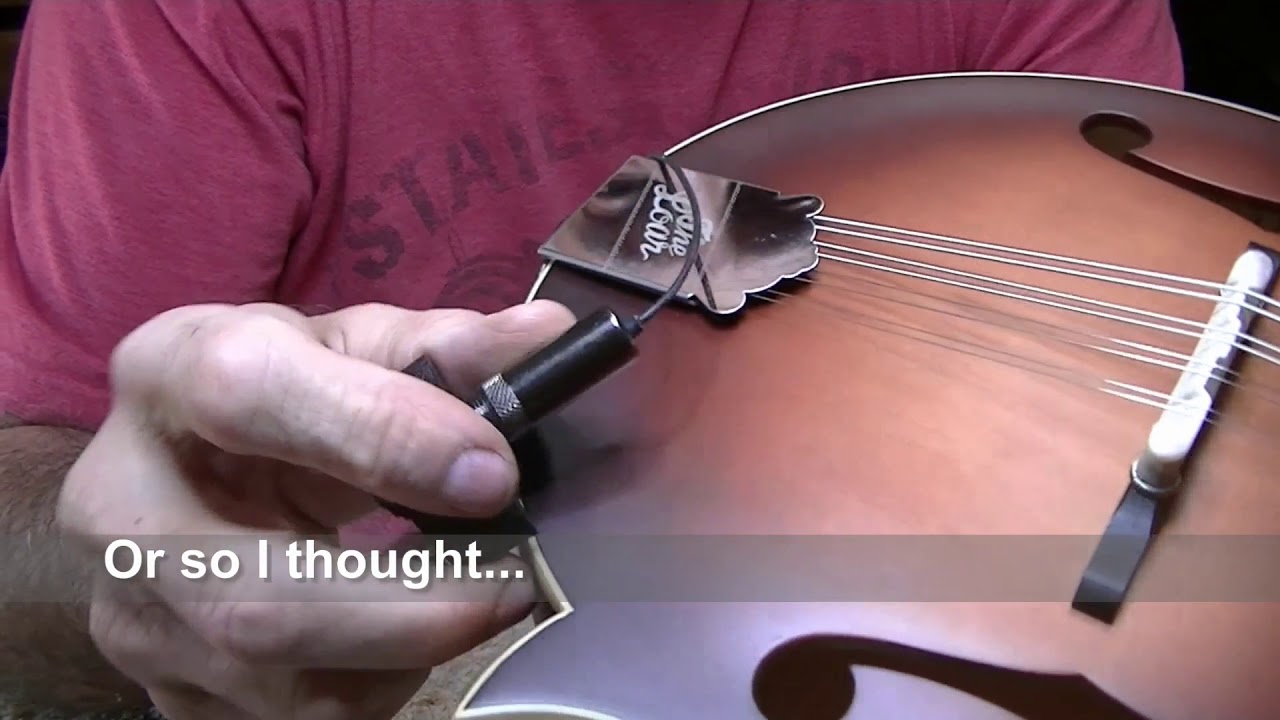 218 RSW LR Baggs Radius Mandolin Pick Up Install Review - YouTube