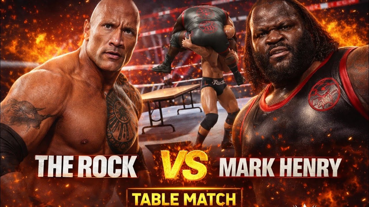 The Rock vs Mark Henry | Table Match  | Gone Extreme | WWE RAW 