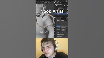 Noob vs Pro artist: connecting rope at both ends #blendertutorial #blender #blendercommunity #b3d