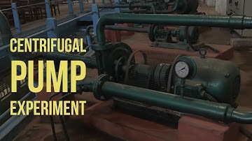 Performance Test Centrifugal Pump Lab experiment : FM lab experiments