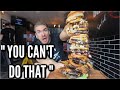MONSTER BURGER CHALLENGE (UNDEFEATED) | GIANT BACON CHEESE BURGER | Man Vs Food