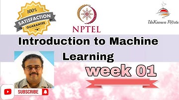 INTRODUCTION TO MACHINE LEARNING WEEK 1 ASSIGNMENT ANSWERS NPTEL 2024 #nptel
