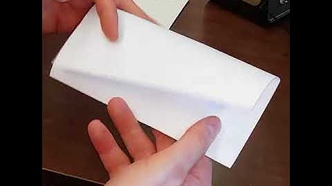 Business letter fold and send it