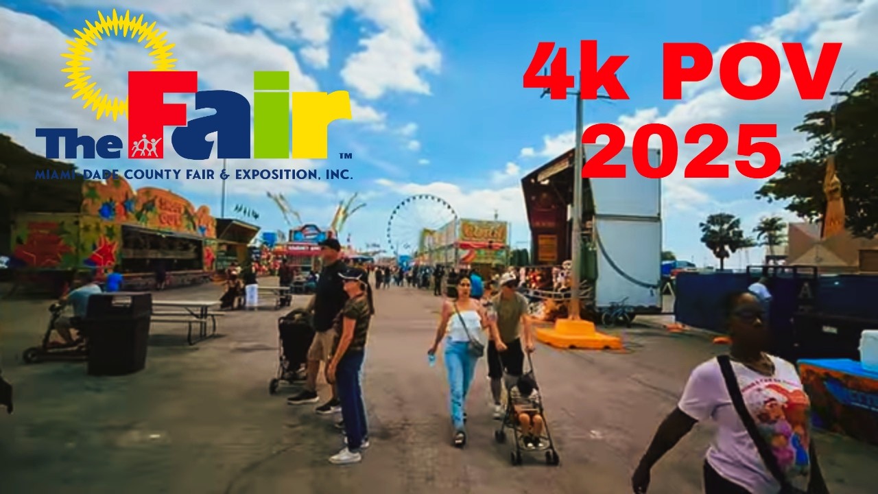 🎡 MIAMI DADE COUNTY FAIR 2025 POV! Food, Rides & Carnival Games Tour!