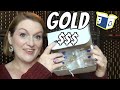 I SEE GOLD | $50 Goodwill Bluebox Jewelry Unboxing | Premium Mixed Blue Box Mystery Jewelry