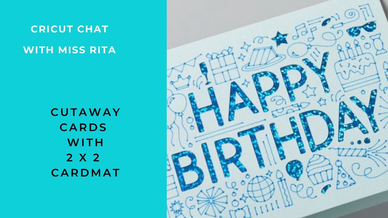 Cutaway Cards with Cricut 2x2 CardMat YouTube
