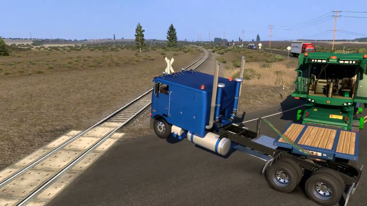 Pete 352 Heavy Haul - CRASH!!!  Embarrassing