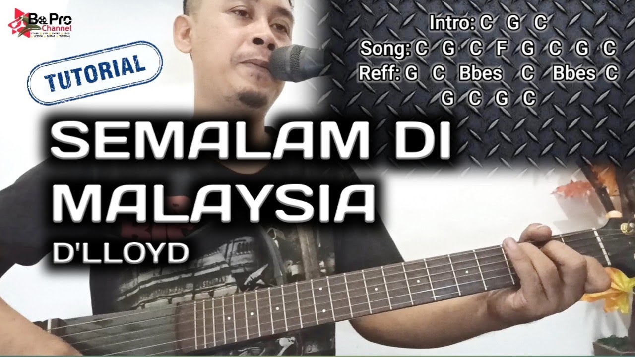 D'lloyd - yesterday in Malaysia Chord | guitar chords | easy