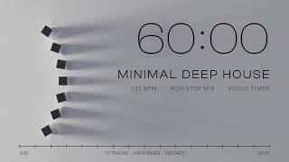 60 Minute Focus Timer | Minimal Deep House Non-Stop Mix (122 BPM) screenshot 2