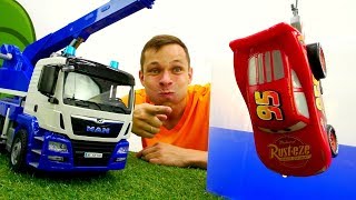 Тачки - Молния Маквин на рыбалке с Фёдором! - Игры с машинками. Тачки - Молния Маквин на рыбалке с Фёдором! - Игры с машинками.
