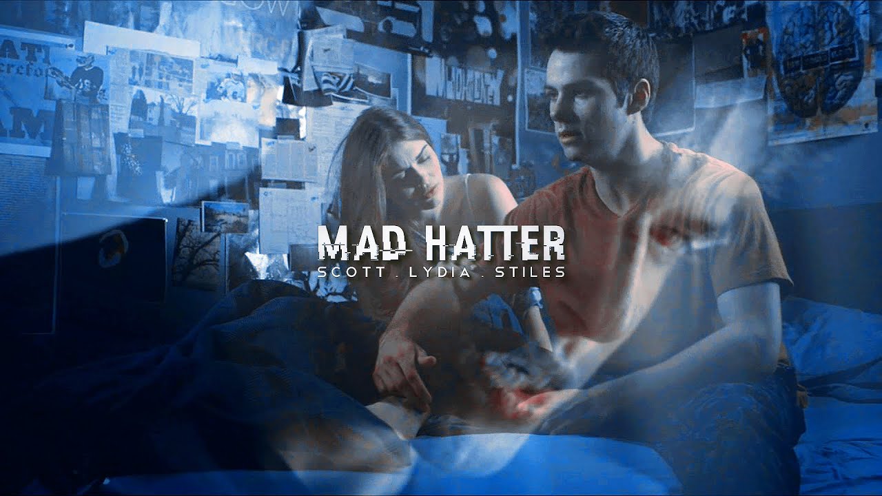scott & lydia & stiles ❖ mad hatter