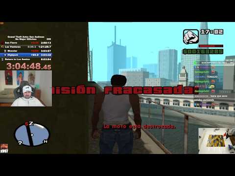 Bananirou hace speedrun de GTA SA y pierde por engomado