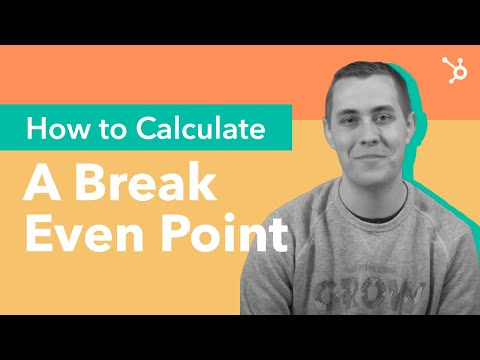 Video: Breaking even is The formula for calculating the breakeven point