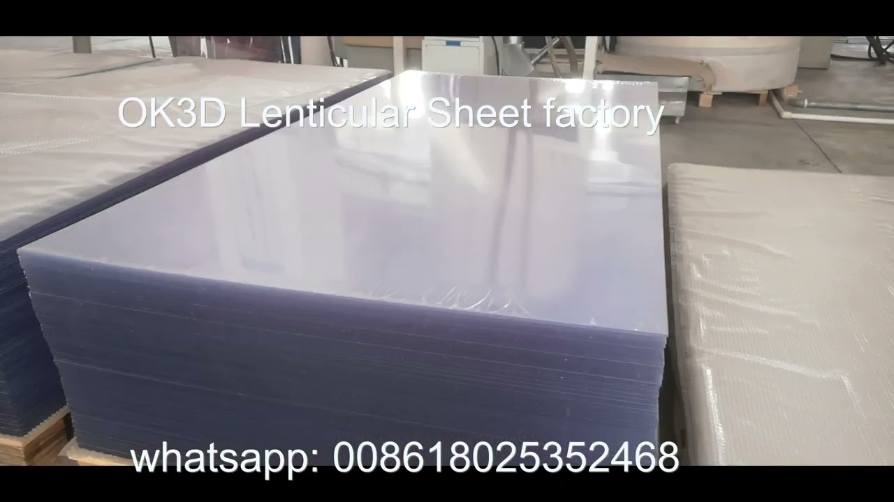 3D Lenticular Sheet Factory manufactures varies LPI lenticular sheet 