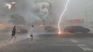 The sun disappeared in Belgium!! ⚠️ Crazy storm and terrible dark clouds hits Brussels