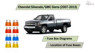 Chevrolet Silverado/GMC Sierra (2007-2013) Fuse Box Diagrams