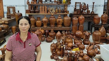 Live 29/9 Thợ gỗ làng nghề bán vài cặp lục bình, bàn ghế, tủ giường, đồ mỹ nghệ làm thủ công cực đẹp