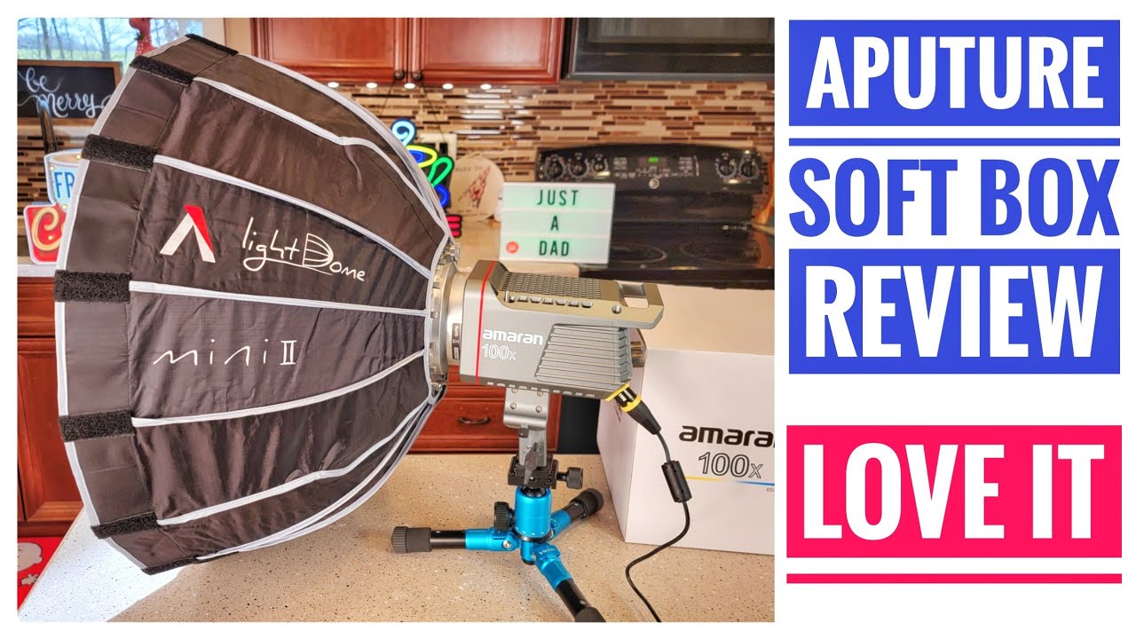 Review Aputure Light Dome Mini II Soft Box for Video Light Amaran