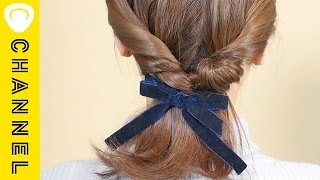 「ねじりアップヘア」で上品クラシカルレディーに♡｜C CHANNELヘア
