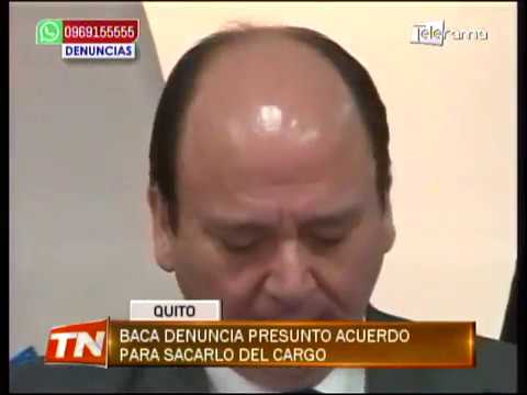 Baca denuncia presunto acuerdo para sacarlo del cargo