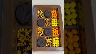 Asmr chocolate bar 🍫 with sweet chews n cookies 🍪 #asmr #chocolate #chocolatebark #chocolatebar