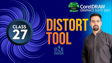 Distort Tool In CorelDraw  2021 | Class # 27 | Urdu / Hindi - One To Z Design