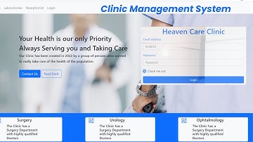 Full Online Clinic Management System Using ASP.Net