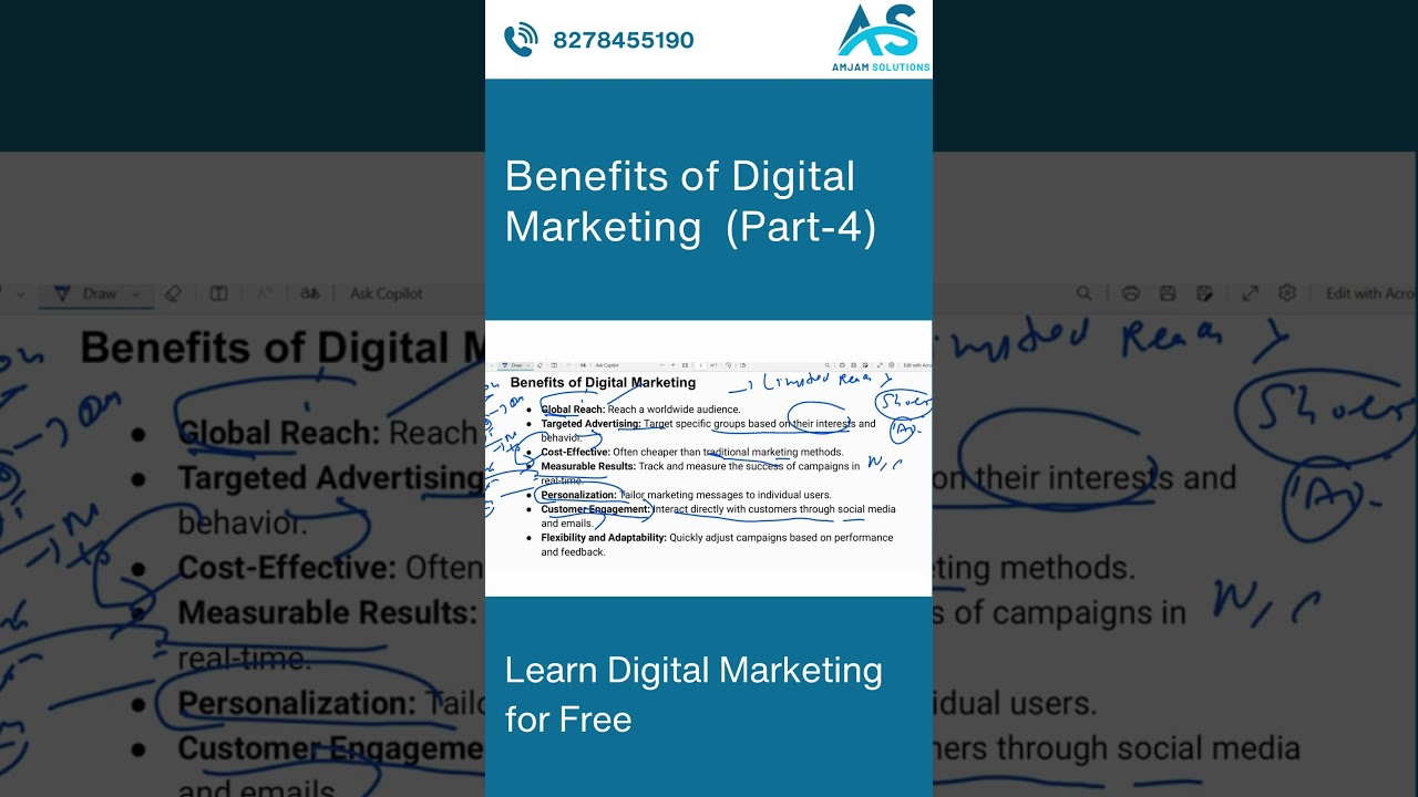 Benefits of Digital Marketing(Part-4) 