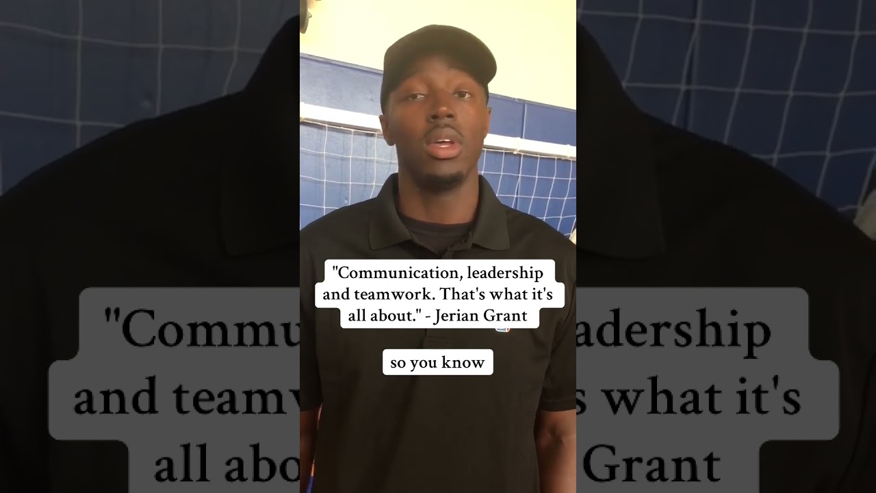 "Communication, leadership and teamwork. That's what it's all about." - Jerian Grant  