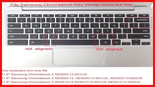 Silicone Keyboard Cover Skin Compatible for 11.6 inch Samsung Chromebook 3 XE500C13 XE501C13 screenshot 5