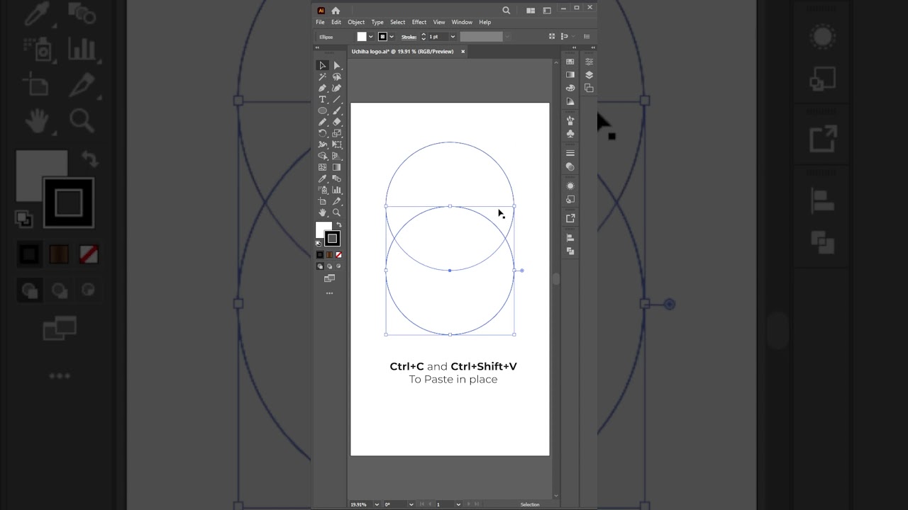 How to create Uchiha Clan Logo in Adobe Illustrator? 