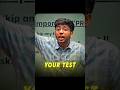 Kabhi bhi test ko skip na kare is se apki preparation ka pata chalta h #shobhitnirwan #shorts #edu