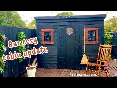 Update on our very nearly completed bar to cabin transformation #cabin #cosy #lodge #love #fyp 