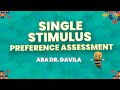 93 single stimulus preference assessment