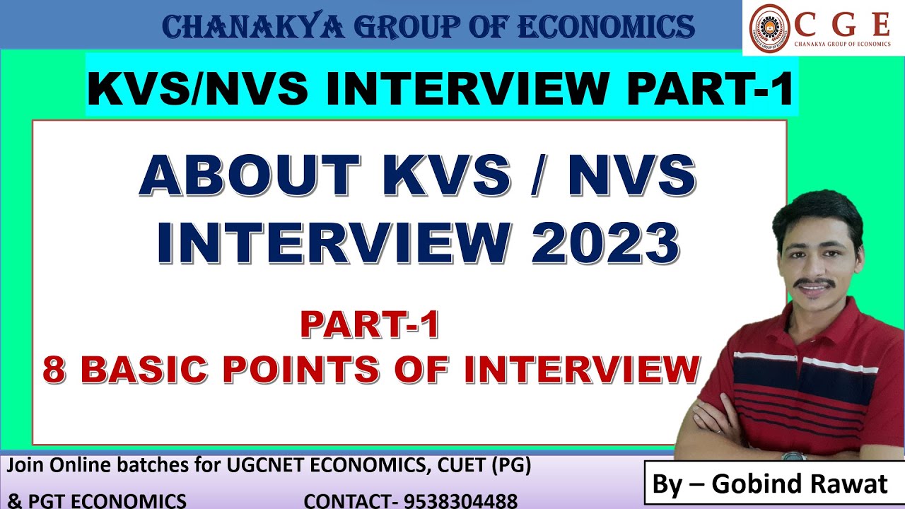 KVS/ NVS Interview 2023| 8 Basic points| by Gobind Rawat