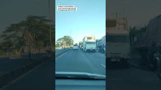 Truk menabrak pembatas di jalan raya brangsong kendal #viral #video