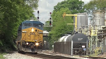 GE C40-8Ws are BACK in Service! CSX 7799 Leads train Q541 on the Western & Atlantic Subdivision
