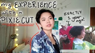 the TRUTH about having a PIXIE CUT  💇‍♀️ my experience 1 year later
