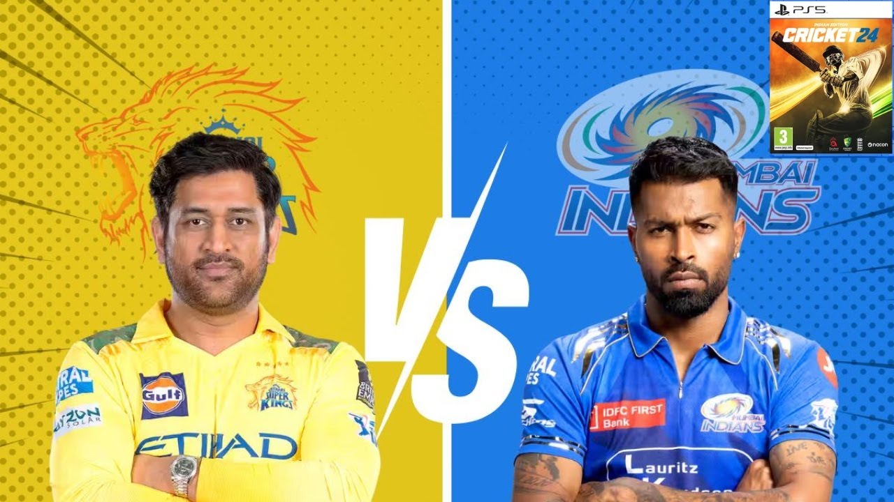 MI vs CSK | Match 3 | Cricket 24 PS5 Gameplay | IPL 2025 in 4K60FPS