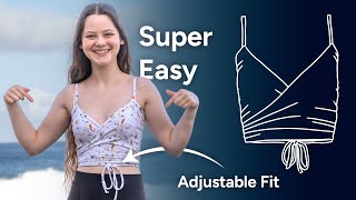 This is the QUICKEST Wrap Top! Cute and Comfy | Sewing Tutorial