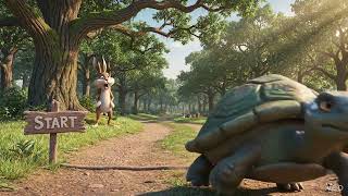 The Tortoise and the Hare | A Classic Bedrock Fable for Kids (AI Animated Short)