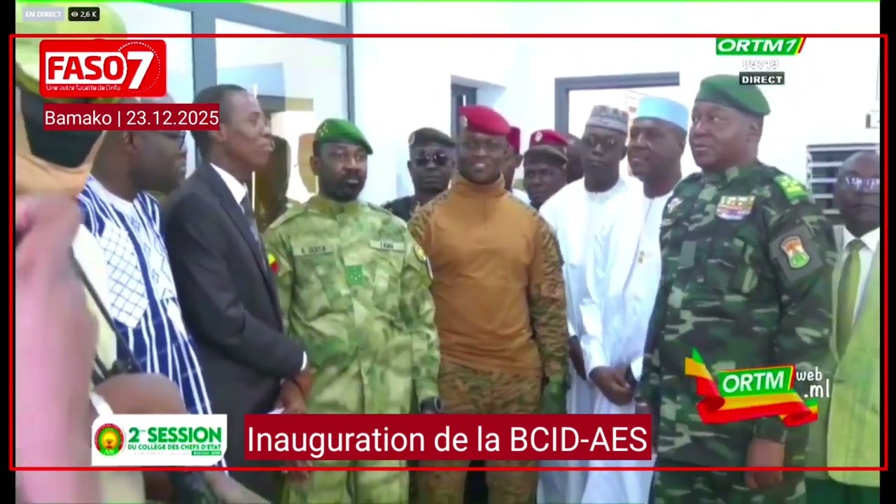 AES : Inauguration officielle de la Banque Confédérale 