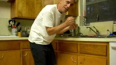 Blowing a hard-boiled egg out of its shell